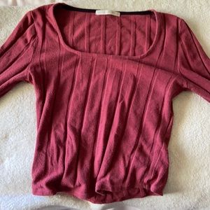 Long sleeve crop top